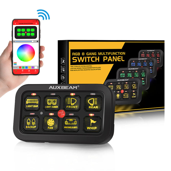 AR-800 RGB Switch Panel with APP with support for Toggle/ Momentary/ Pulsed Modes