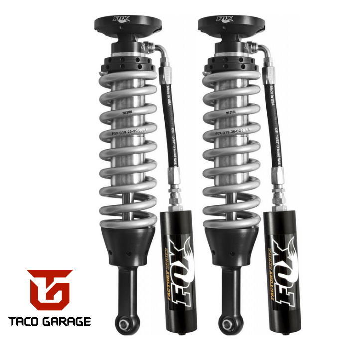 Fox 2.5 Series Front Coilover Set, Remote Reservoir, 0-3″ Lift, 2005+
