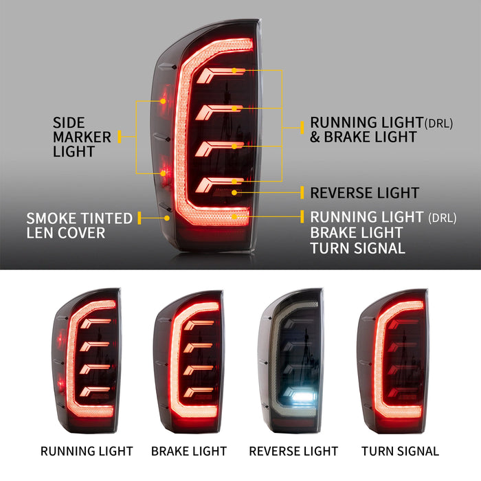 Vland Blackout Tail Lights with Startup Sequence