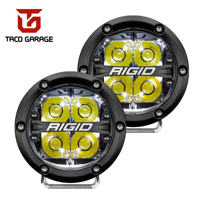 Rigid Industries 4" 360 Series Lights with colored backlight (Spot)