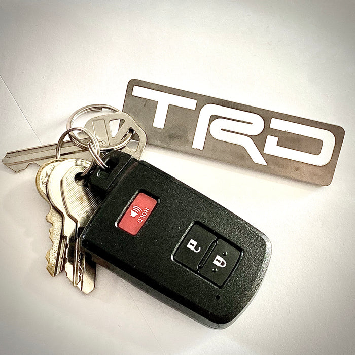 Stainless steel TRD keychain
